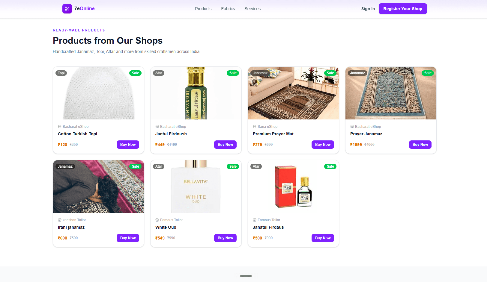 7E Online - Multi-Tenant Ecommerce SaaS