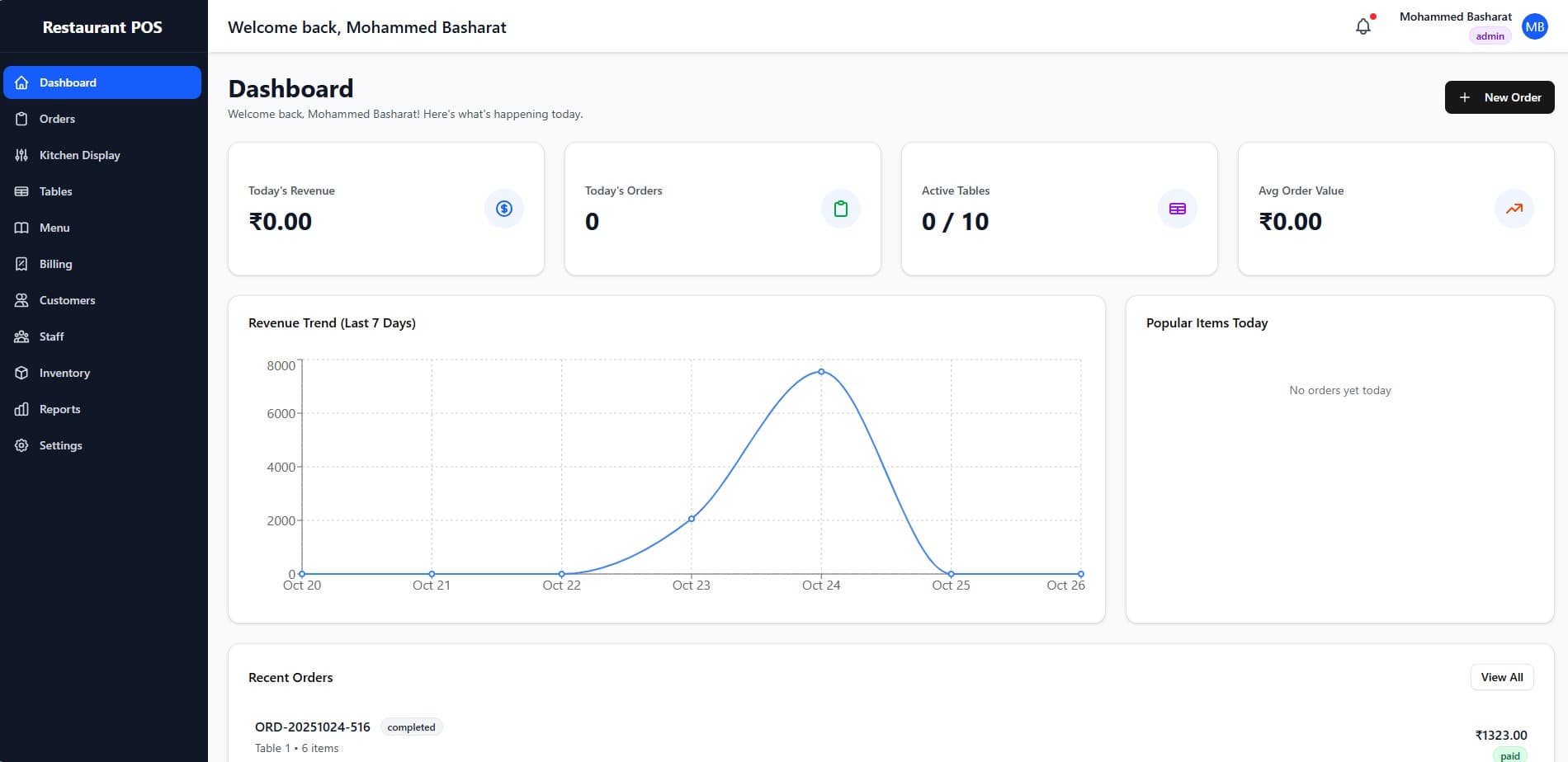 Restaurant Management System